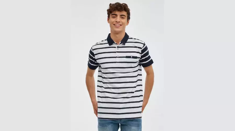 Striped Sailor Polo Shirt INSIDE