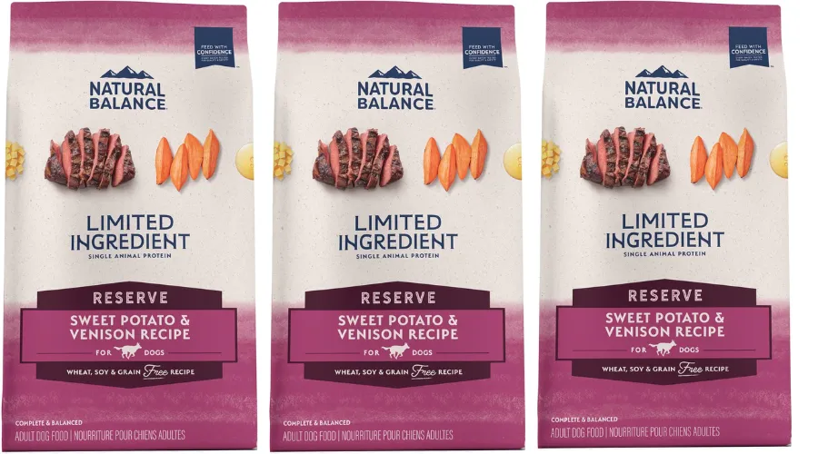 Natural Balance Limited Ingredient Reserve Grain-Free Sweet Potato and Venison Recipe Dry Dog Food | Celebzero