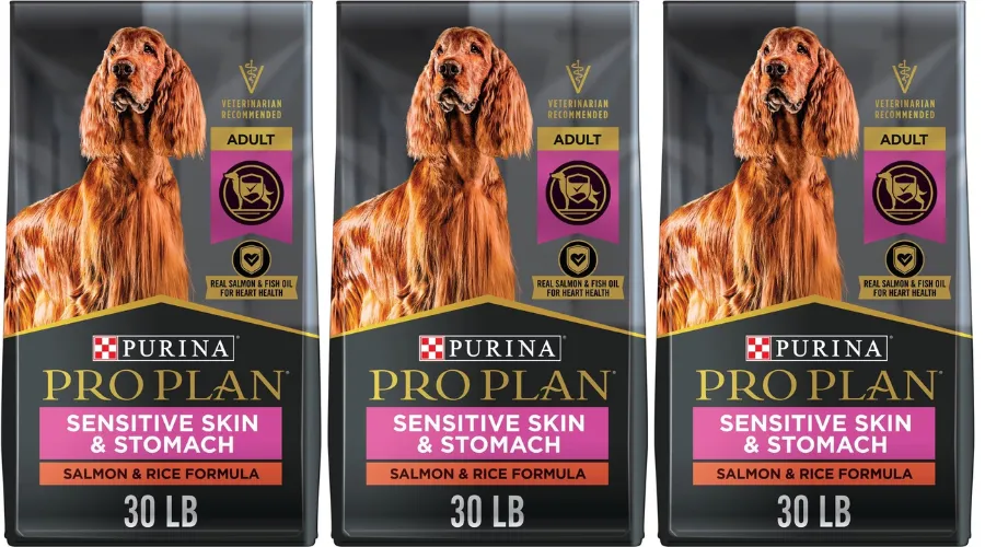 PURINA Pro Plan Adult Sensitive Skin and Stomach Salmon and Rice Formula Dry Dog Food | Celebzero