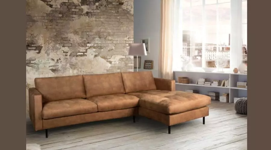 D&N optima modern corner sofa leather