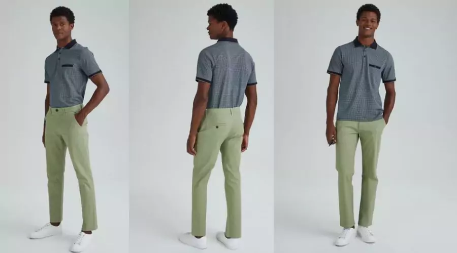 Sage Straight Fit Stretch Chinos