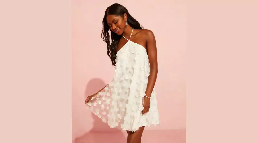 Chantelle floral chiffon mini dress 