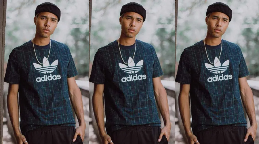 Adidas Original tartan t-shirt | Celebzero