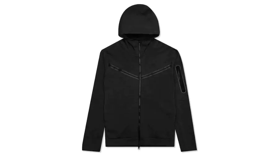 Nike Tech Fleece Full-Zip Hoodie- Black