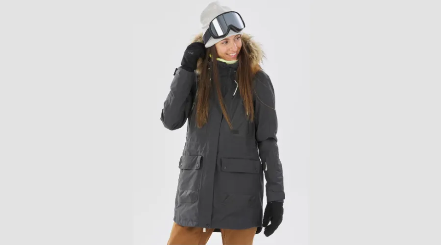 Women’s Snowboard Jacket - SNB 500 Grey