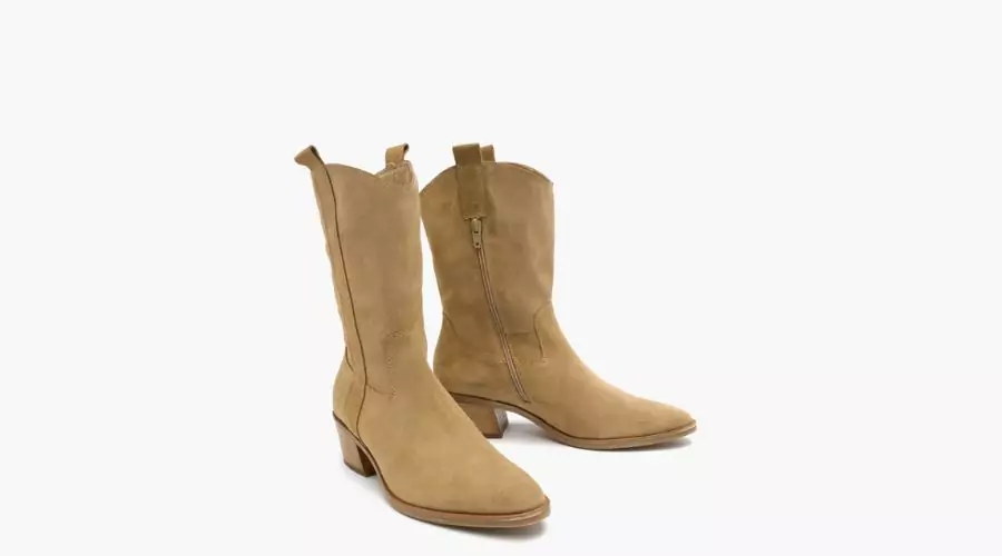Olive Low-heeled Boots