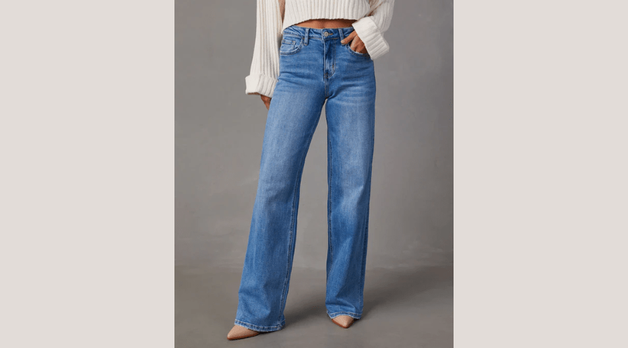 Charley High Rise Wide Leg Stretch Jeans