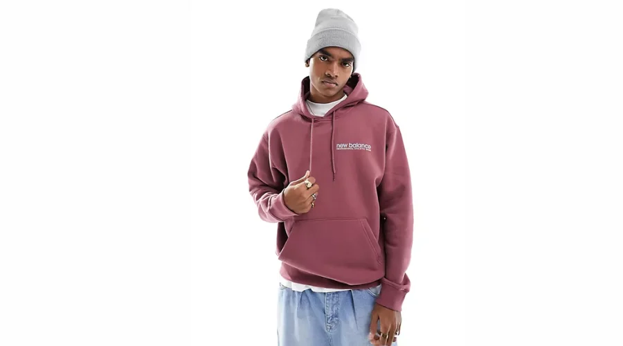 New Balance Professional Athletic Hoodie in Burgundy
