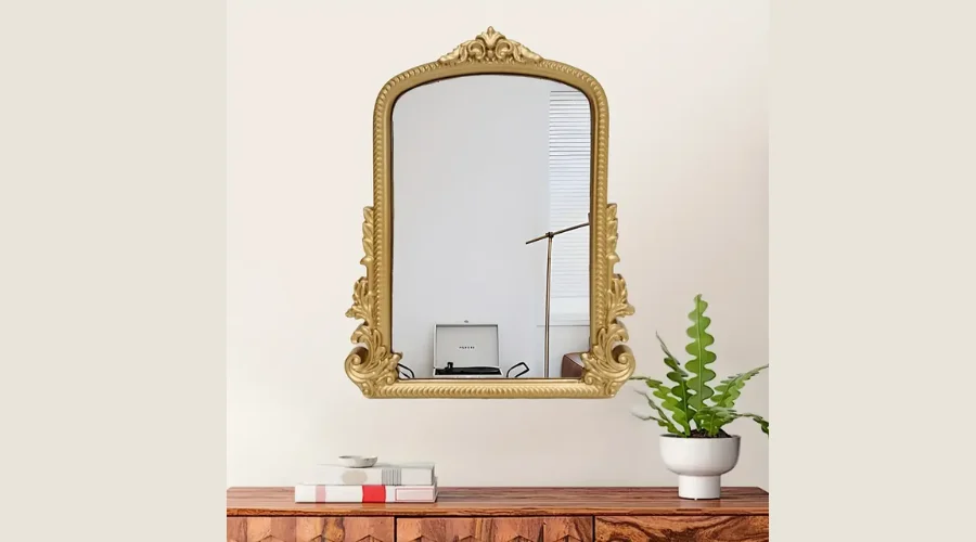 Wall Mirror with Gold Frame