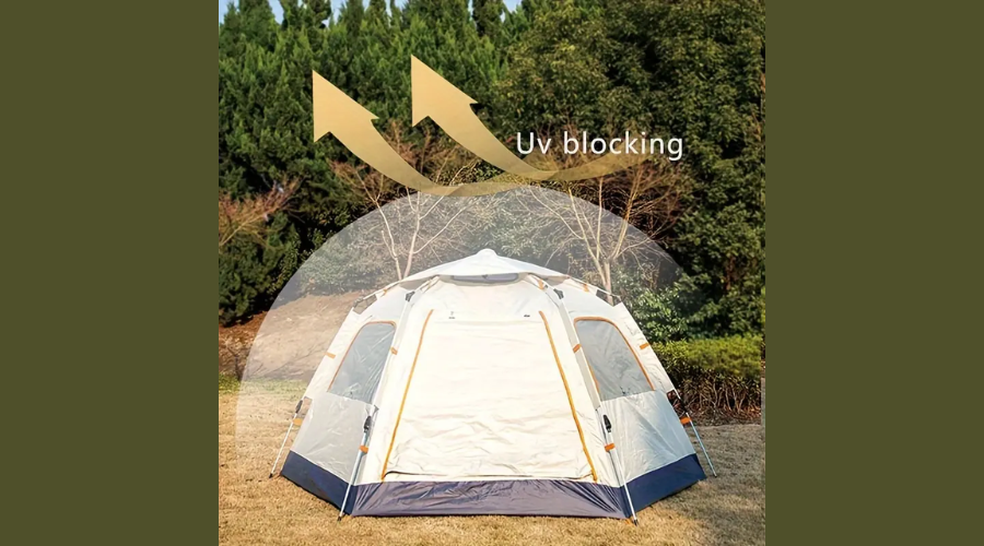 All-Season UV Protection and Ventilation Automatic Pop-Up Hexagonal Tent