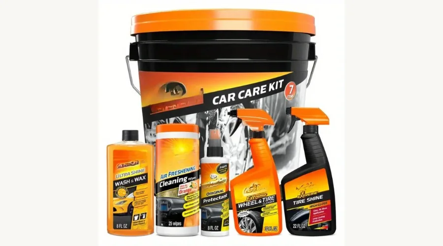 Car Cleaning Kit, 7-Piece Set