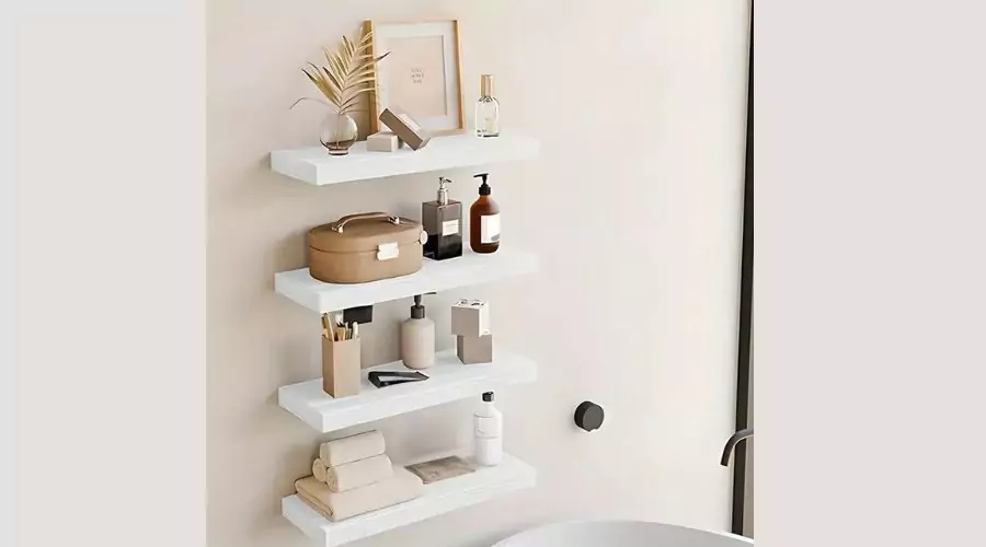 White Floating Shelf