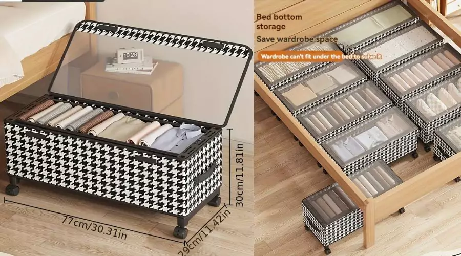 Large Capacity Under Bed Storage Organiser