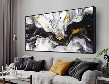 black & white wall art