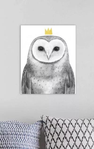 black & white wall art