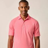 Coastal Wash Original Polo – Pink and Green Surfer Logo (1)