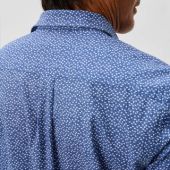 Cotton Blend Short Sleeve Button Up Shirt – Patel Printed Slub Cotton (1)