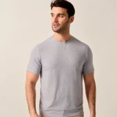 Heathered Spencer T-Shirt – Pink and Green Surfer Logo (1)