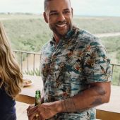 Surf Flannel Short Sleeve Button Up Shirt